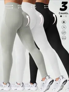 Fashion Sporty High-Waist Skinny Trousers, Moisture-Wicking Ankle-Length Pants, Yoga Running Wear, Sizes S-Xl, All Seasons
