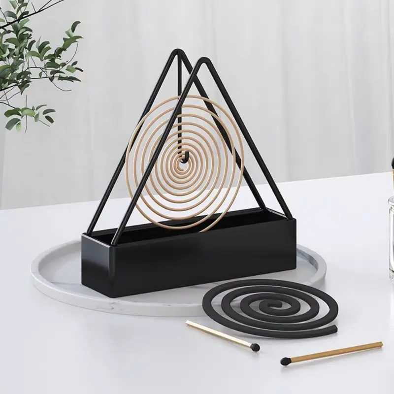 Portable Stainless Steel Mosquito Incense Holder, Iron Round Incense Box for Home and Camping - No Electricity or Battery Needed, Instant Mosquito Elimination