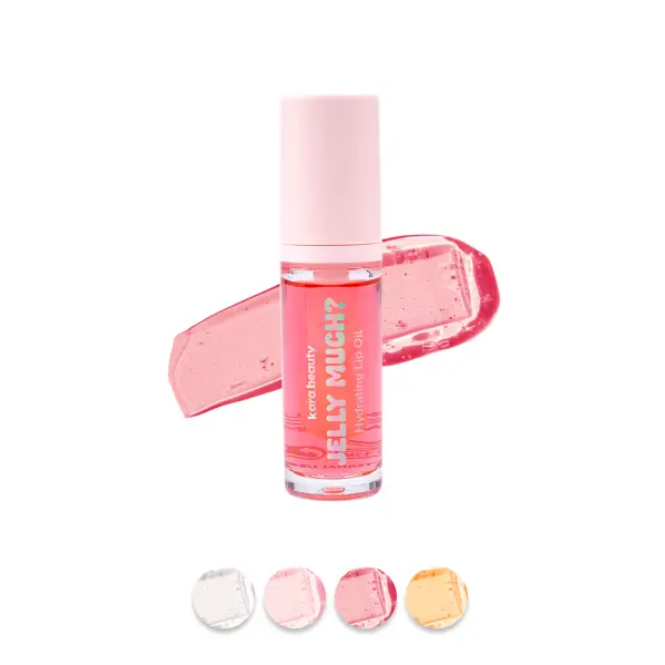Jelly Much Hydrating Lip Oil - Nourishing Formula with Shea Butter Coconut Oil & Jojoba Oil for Soft Smooth Lips - Vegan Cruelty Free Glossy Finish