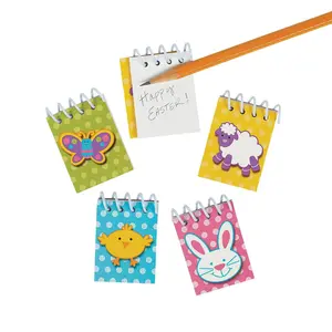Charming Easter Mini Spiral Notepads - 48 Pc. for Baskets & Prizes