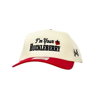 I'm Your Huckleberry Embroidered Trucker Hat Snapback Adjustable (Up To Size 8 Head)