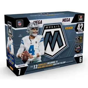 2025 Panini NFL Mosaic Mega Football Card Box/Packs (Exclusive Reactive Yellow!!!)