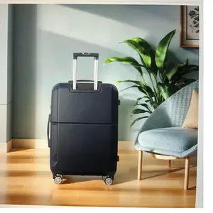 TravelPro Luggage - Black Suitcase with Wheels, Durable Design, Ideal for Travel