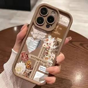 Cross Text Patch Design High Bamboo Phone Case, Compatible with Apple iPhone 17 16 15 14 13 12 11 XS Max XR X Plus Pro Max