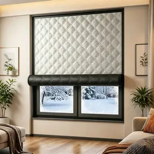 Waterproof Soundproof Curtain, Wind-Resistant and Insulating, No Drilling Required, Ideal for Home and Office, All-Season Thermal Insulation