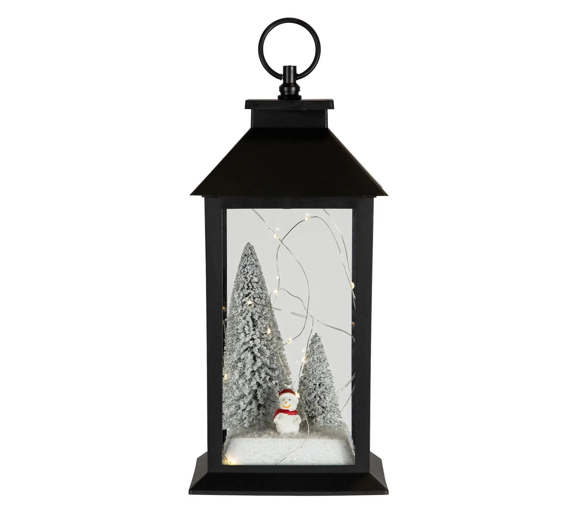 Northlight 11" LED Snowman Winter Scene Christmas Lantern