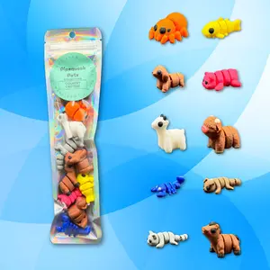 10 Mini Articulated Animals - Country Critters Collection | Pipsqueak Pets | 3D printed Pocket Pets | Party Favors | Gifts