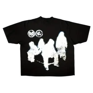 Men's Cotton Y2K Style Graphic T-shirt Cartoon Design Soft Round Neck Short Sleeve Black Tee Casual Summer Streetwear Top Gift for Men Machine Washable Comfortable Everyday Wear graphic  tees