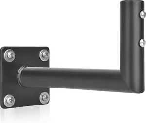 Universal Heavy Duty Weathervane Steel Roof Mount Bracket with Hardware Steel Eave Weathervane Mount Outdoor TV Antenna Mounting  Black