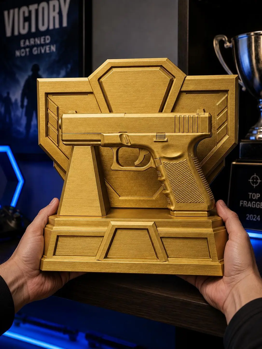 Glock 17 Style Pistol Trophy