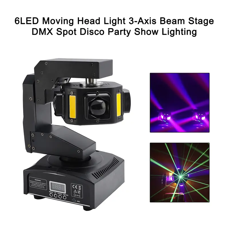 UKING 19x20W RGBW LED Zoom Moving Head Light – DMX Stage Wash DJ Disco Bar 380W