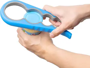 Anti-skid Jar Opener Jar Lid Remover Rubber Can Opener Kitchen Grippers To Remove Stubborn Lids, Caps and Bottles Great Kitchen Gadgets For Small Hands or Seniors,Blue
