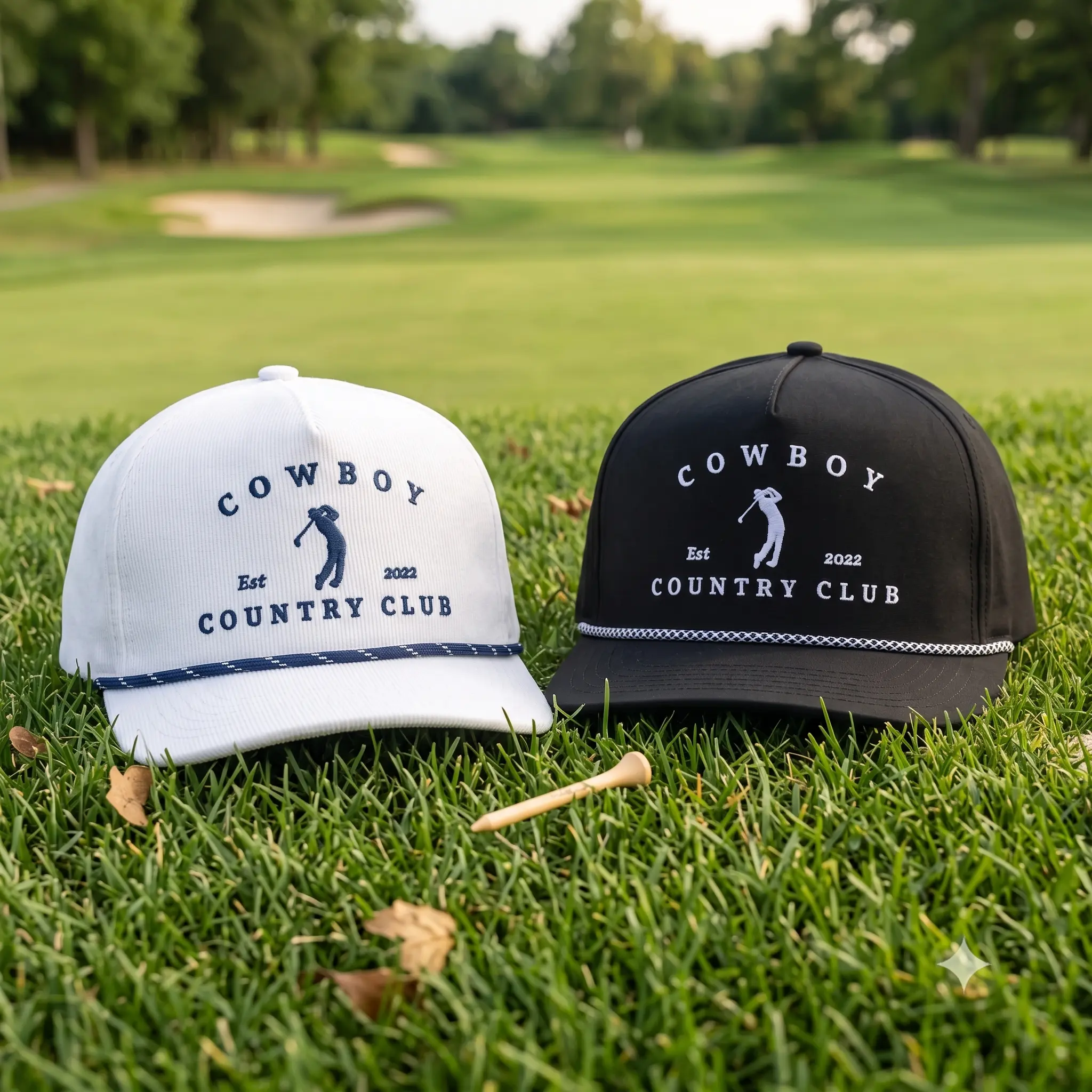 Full Collection Cowboy Country Club Rope Hat | Vintage 5-Panel Performance Golf Cap | Western Lifestyle Snapback | Gift for Men, Son, Boyfriend