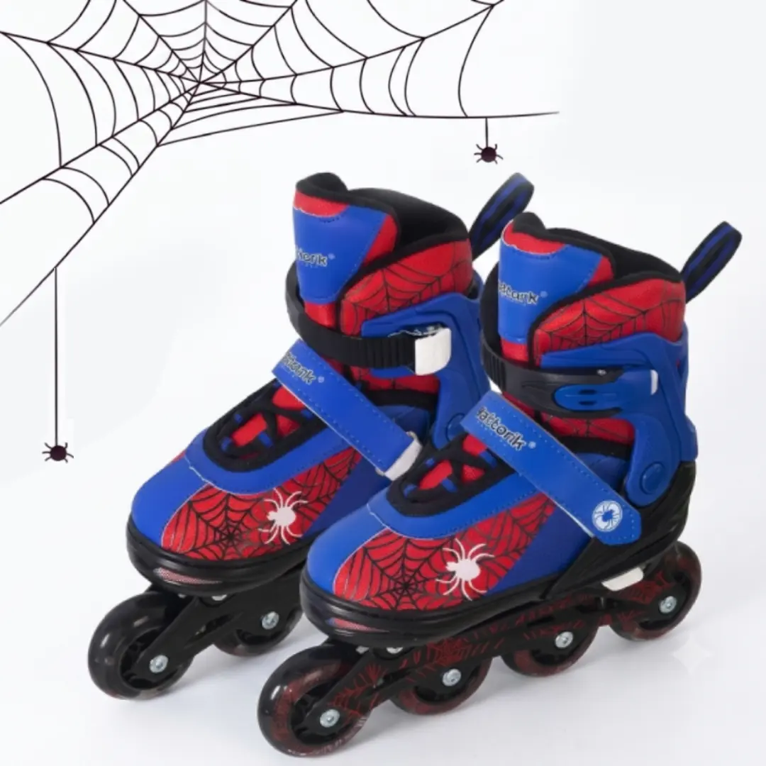 Nattork Kids 4-Size Adjustable Inline Skates for 4-12 8-12 5-8 Years Old, Battery-Free Rainbow Flashing 82A Polyurethane Wheels, Light Aluminum Frame, ABEC-7 Bearings, Golden Beginner Skates, Prepacked Gift Box for Birthday (12 Months Usage Suitability)