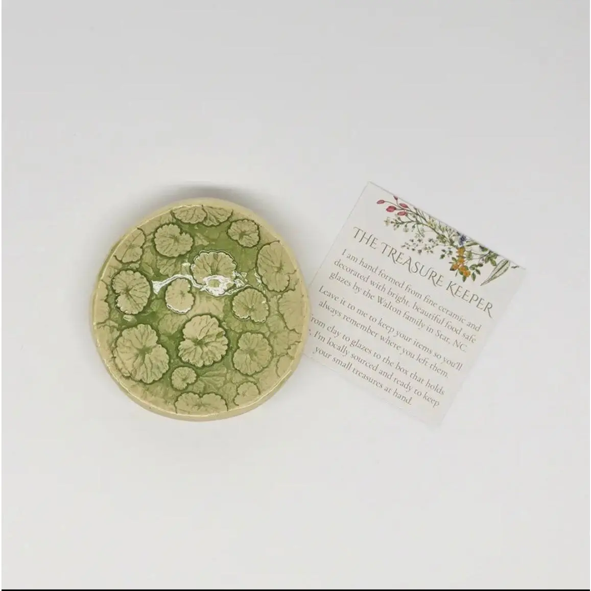 Ivy Trinket Pottery Bowl Ceramic Handmade