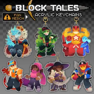 Keychains: Cruel King, Red and Blue, Builderman, Hatred, Kyoko, Calypso, Player, Griefer, Noobador