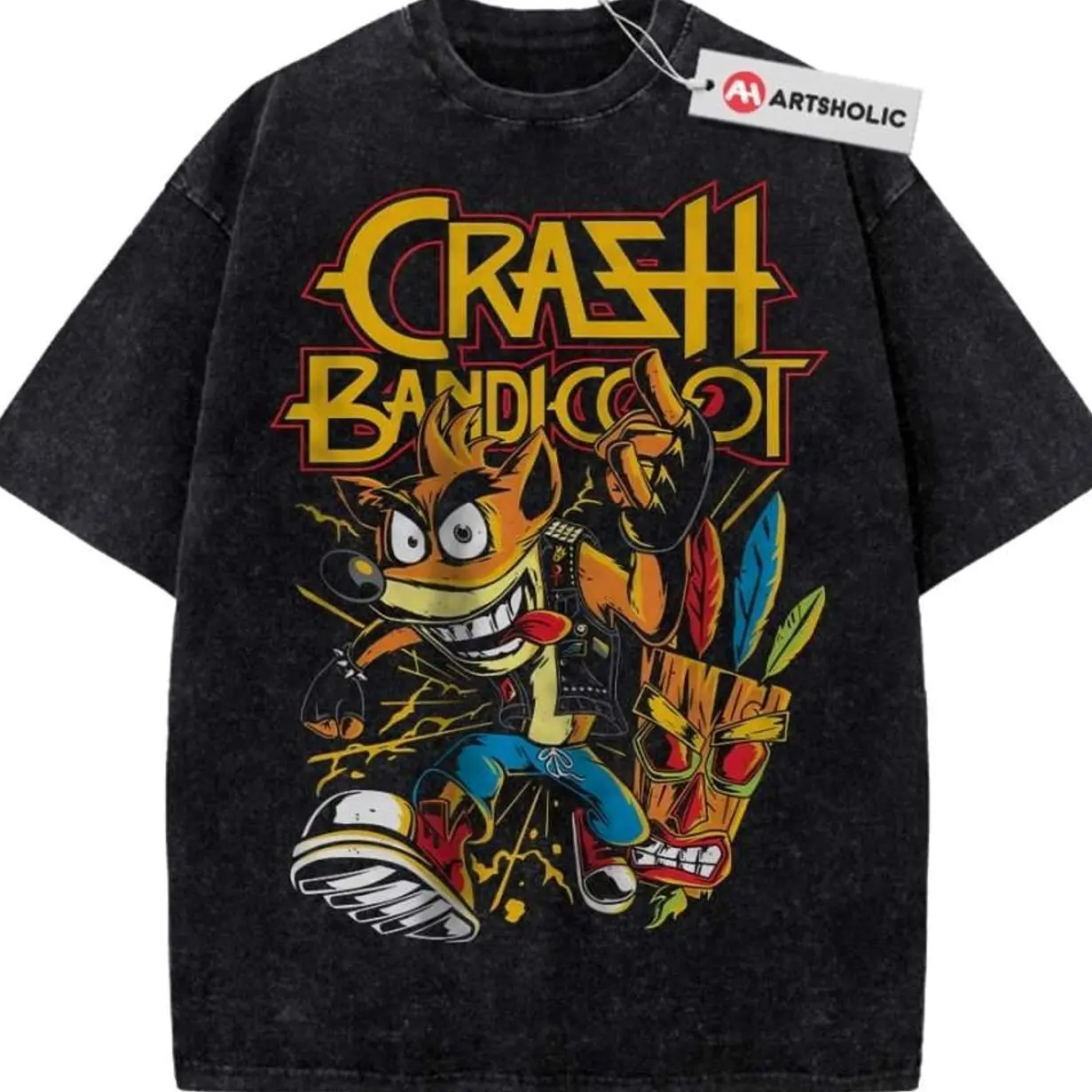 Crash Bandicoot Shirt, Game Shirt, Vintage Tee