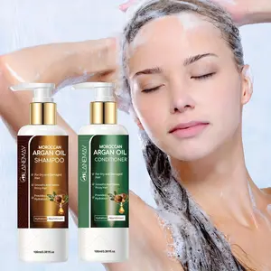 Moroccan Argan Oil Shampoo & Conditioner Set, Moisturizing Hydrating Hair Care Set, Hair Care & Styling Product for Curly Straight Dry and Damaged Hair