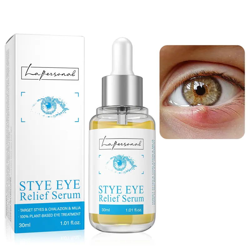 LA.PERSONAL Avocado Oil Eye Relief Serum - Dropper Applicator, Fragrance-Free, Alcohol-Free, Gentle Cleansing Liquid for Adults' Eyelids, Chalazion Remover, Blepharitis, Sensitive Skin - 30ml(1.01 fl oz) Single Item