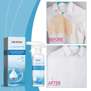 Jakehoe Laundry Stain Remover, Effective at Removing Tough Stains & Sweat Marks, Home Use Clothes Cleaner, Pure Clean Fabric Wash Solution