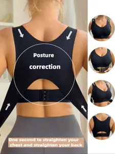 Women's Posture Corrector Push-Up Bra, Seamless No-Wire Removable Pads, Better Back Support, Elegant Design, Sports & Daily Wear