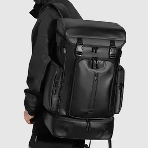 Multi-functional Black Oxford Cloth Travel Backpack, Suitable for Men and Women - With Shoe Compartment, Padded Main Compartment, and Adjustable Shoulder Straps, Suitable for Hiking, Camping, and Airplane Travel, Travel Backpack