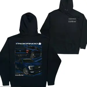 TKOG10 5.0 Coyote Hoodie - Blue Pickup Truck Graphic Hoodie For Men, Casual Car Merch For Men's and Unisex Wear