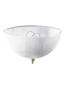 Westinghouse 8 in. Acrylic Prismatic Dome Clip On Shade