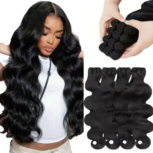 [New Arrival] GARAXIS 16A Raw Human Hair bodywave Bundles,3 Bundles 18 20 22 Inch Body Wave Bundles Human Hair 100% Unprocessed Brazilian Virgin Hair,Quick Weave,Hair Extensions Natural Black For Women,3X Longer Lifespan