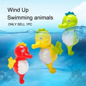 Cartoon Swimming Animal Bath Toy, Wind-Up Seahorse Floatie, Perfect for Bathtime playmate, Parties, and Festive Celebrations
