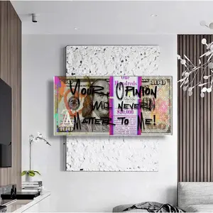 100 Dollar Bill Wall Art, Cash, Money Print, Motivation, Manifestation Art, Inspiration Poster, Vision Board, Goals
