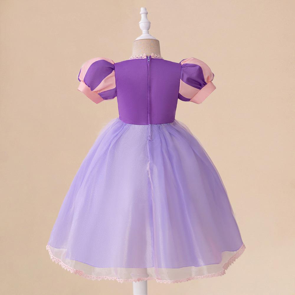 103 Rapunzel dress mesh dress Rapunzel girl Sofia dress children's performance costume children