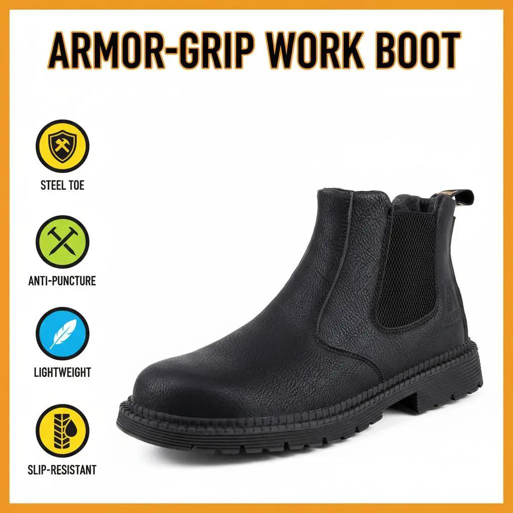 Women's Chic Slip-On Safety Clogs, Unisex Synthetic Casual Work Shoes - Water-Resistant, Puncture-Proof, Breathable for All-Seasons Use