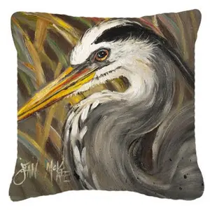 212 MAIN Blue Heron Nature Motif Square Cushion Cover - Indoor/Outdoor, Fade-Resistant, Heavy-Weave Polyester Outdoor Cushion Covers
