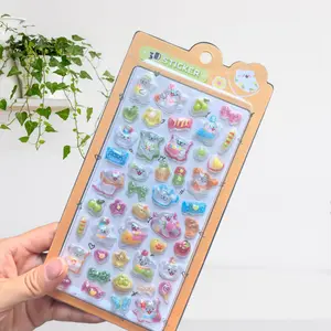 1 pcs animal embossed sticker, children’s toy decoration, suitable for decorating phone cases or furniture like refrigerators. Ideal for children aged 3 and above.