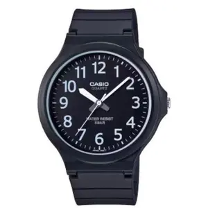 Casio MW-240 Analog Watch – Black Case, Black Dial