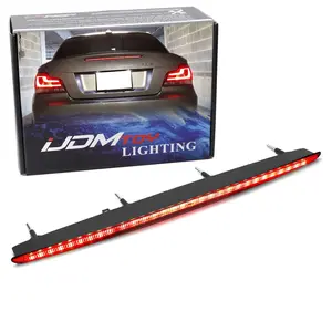 iJDMTOY Smoked Lens Full LED Trunk Lid Third Brake Light Bar Assembly For 2008-2013 BMW E82 E88 1 Series Coupe/Convertible