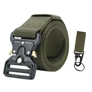 KingMoore Men's Tactical Belt Heavy Duty Webbing Belt Adjustable Military Style Nylon Belts