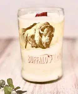 Old fashioned Bourbon Candle - Buffalo trace Liquor bottle -  liquor bottle candle - Soy Wax