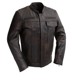 First Mfg Co. Men's RAIDER Motorcycle Leather Jacket