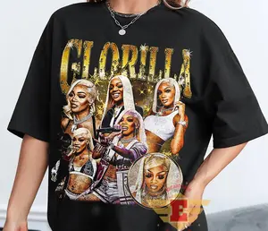 Glorillaa Vintage Style 90's Bootleg T-shirt - Retro Gorilla Graphic Tee