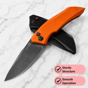 7100 Outdoor Folding Pocket Knife - Solid Aluminum Handle, High Hardness Steel Blade, Camping Tools, EDC Daily Carry, Ideal Gift for Men Survival Use
