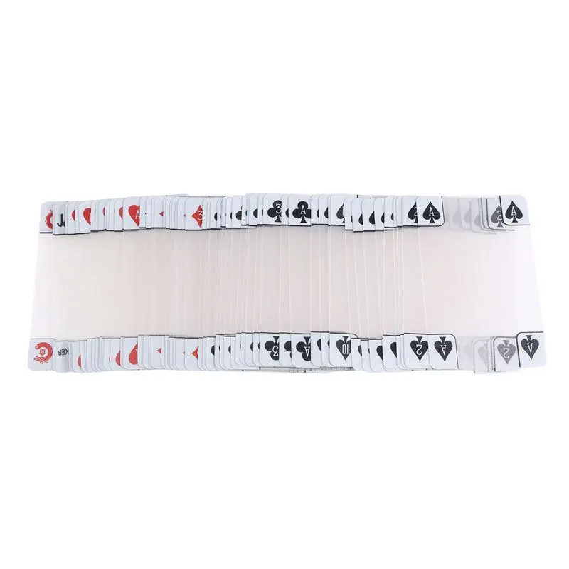 Creative transparent plastic waterproof novelty poker index playing cards