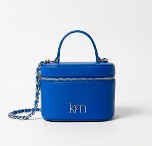 Mini Vanity Bag - Blue Caviar