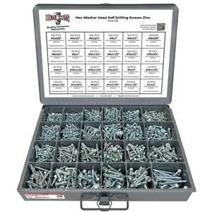 Unslotted Hex Washer Head Self Drilling Screws - 1466 PCS