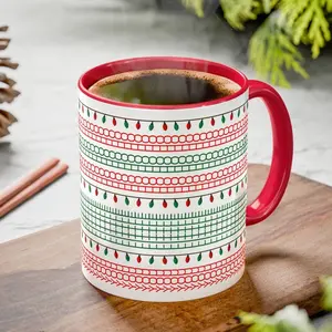 You Little Ho Ho Ho Hidden Message Christmas Mug 11oz Ceramic Coffee Cup Reusable Washable Dishwasher Microwave Safe Hilarious Holiday Gift for Friends Family & Coworkers