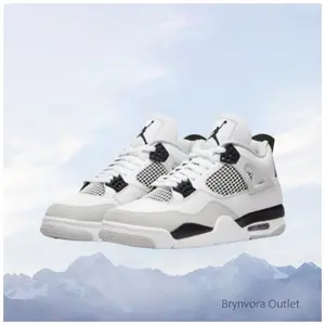 Retro-style white and black casual sports versatile durable and comfortable basketball shoes