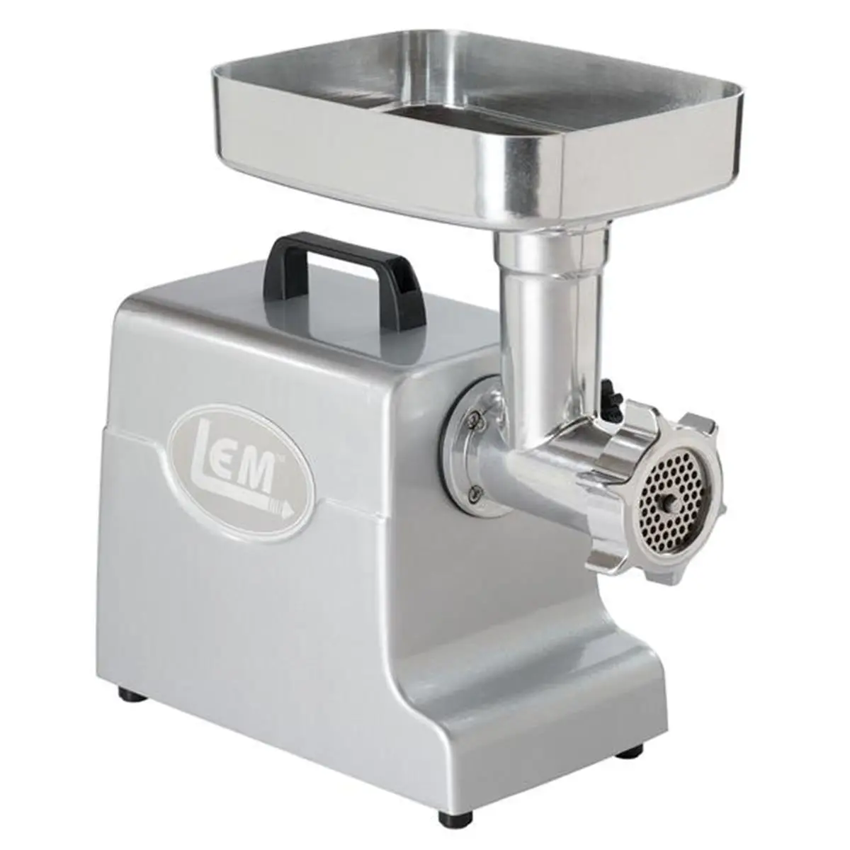 Lem Products Mighty Bite 1-Speed Kitchen Meat Grinder - 4.5 lbs, 120V 500W Durable Aluminum Construction, Brushed Nickel & Silver, Model 6723845, Long-Lasting Gears, Ideal for Grinding & Sausage-Making Enthusiasts