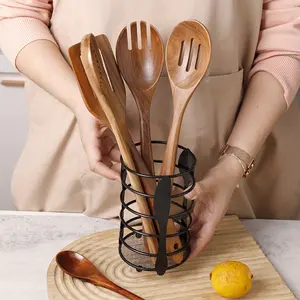 1pc Utensil Racks, Creative Metal Cutlery Drain Rack, Household Vertical Kitchen Utensil Storage Holder, for Kitchen Counter, Cabinet and Shelf, Kitchen Organizers and Storage, Kitchen Accessories