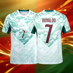 2026 Portugal Home Away 7# Cristiano Ronaldo Short And Long Sleeve Soccer Jersey Fans Version Breathable